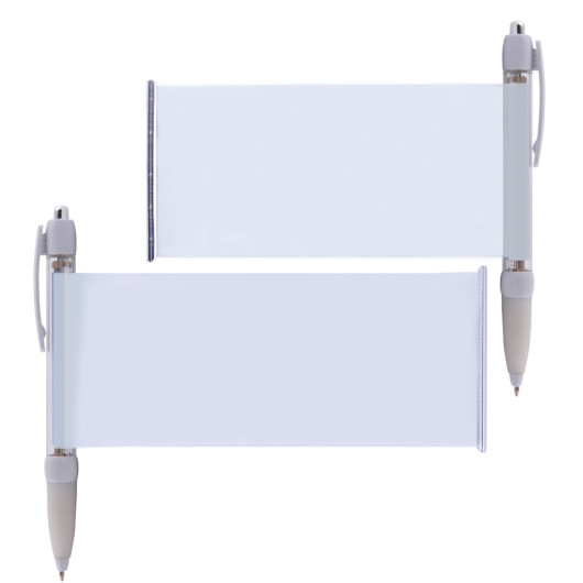White Strasbourg Banner Pens